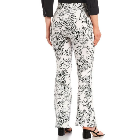 Cheap β Slim Factor By Investments π Summer Paisley Print Classic Waist Flare Ponte Pants β 2 Cheap β Slim Factor By Investments π Summer Paisley Print Classic Waist Flare Ponte Pants β - Image 2