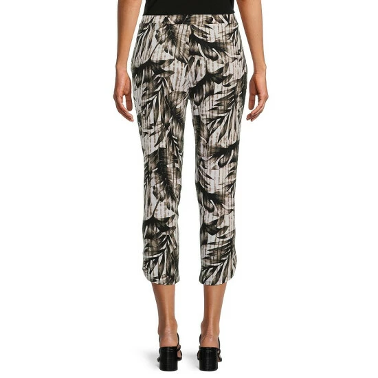 Buy π Investments Soft Separates Textured Tropic Crop Straight Leg Tulip Hem Coordinating Pull-On Pants π 2 Buy π Investments Soft Separates Textured Tropic Crop Straight Leg Tulip Hem Coordinating Pull-On Pants π - Image 2
