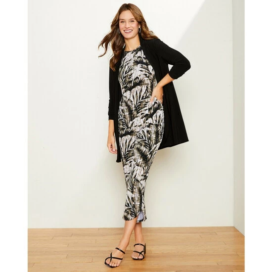 Buy π Investments Soft Separates Textured Tropic Crop Straight Leg Tulip Hem Coordinating Pull-On Pants π 4 Buy π Investments Soft Separates Textured Tropic Crop Straight Leg Tulip Hem Coordinating Pull-On Pants π - Image 4