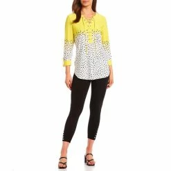 Outlet π₯° Slim Factor By Investments Texture Dot Ombre Print 3/4 Sleeve Lace Up Tie Split V-Neck Knit Blouse π 5 Outlet π₯° Slim Factor By Investments Texture Dot Ombre Print 3/4 Sleeve Lace Up Tie Split V-Neck Knit Blouse π -Investments Shop unnamed file 2183