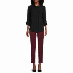 Cheap 🌟 Investments Olivia Point Collar Long Roll-Tab Sleeve Button Front Utility Blouse Black 🔥 12 Cheap 🌟 Investments Olivia Point Collar Long Roll-Tab Sleeve Button Front Utility Blouse Black 🔥 -Investments Shop unnamed file 238