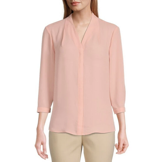 Coupon ✔️ Investments Caroline Signature V-Neck 3/4 Sleeve Button Front Top Stoplight Red 🎉 1 Coupon ✔️ Investments Caroline Signature V-Neck 3/4 Sleeve Button Front Top Stoplight Red 🎉