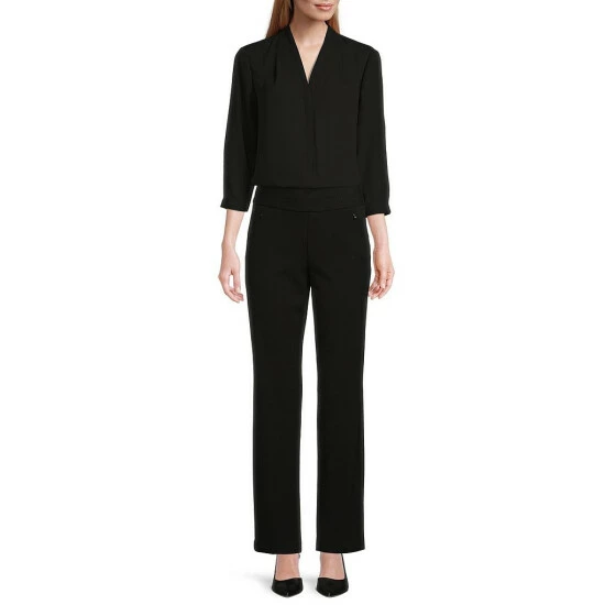 Coupon ✔️ Investments Caroline Signature V-Neck 3/4 Sleeve Button Front Top Stoplight Red 🎉 6 Coupon ✔️ Investments Caroline Signature V-Neck 3/4 Sleeve Button Front Top Stoplight Red 🎉 - Image 6