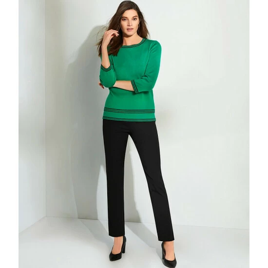 Wholesale 🤩 Investments Petite Size The 5th AVE Fit Side Zip Slim Leg Pants Windsor Wine 🔔 4 Wholesale 🤩 Investments Petite Size The 5th AVE Fit Side Zip Slim Leg Pants Windsor Wine 🔔 - Image 4
