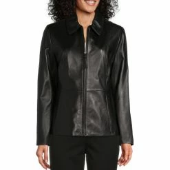 Best Sale 🎉 Investments Genuine Lamb Leather Point Collar Long Sleeve Zip Front Jacket Ruby Red 💯 11 Best Sale 🎉 Investments Genuine Lamb Leather Point Collar Long Sleeve Zip Front Jacket Ruby Red 💯 -Investments Shop unnamed file 3