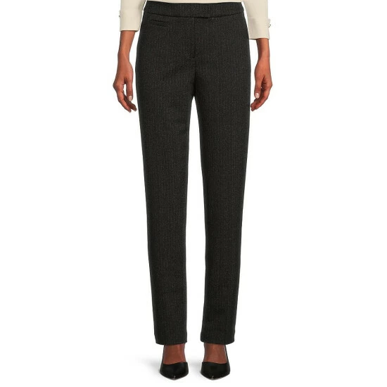 Best Pirce ๐ Investments The 5TH AVE Fit Straight Leg Herringbone Flat Front Two-Way Stretch Pants Black/white Herringbone ๐ 1 Best Pirce ๐ Investments The 5TH AVE Fit Straight Leg Herringbone Flat Front Two-Way Stretch Pants Black/white Herringbone ๐