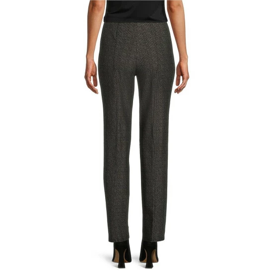 Coupon 😉 Slim Factor By Investments Speckle Print No Waist Slim Straight Ponte Knit Pants Black Speckle 👍 2 Coupon 😉 Slim Factor By Investments Speckle Print No Waist Slim Straight Ponte Knit Pants Black Speckle 👍 - Image 2