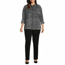 Best deal ๐ฅ Investments Plus Size Olivia Subtle Plaid Print Point Collar Roll-Tab Sleeve Button Front Utility Blouse โ๏ธ 7 Best deal ๐ฅ Investments Plus Size Olivia Subtle Plaid Print Point Collar Roll-Tab Sleeve Button Front Utility Blouse โ๏ธ -Investments Shop unnamed file 359