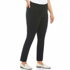 Buy ✨ Slim Factor By Investments Plus Size Ponte Knit No-Waist Ankle Pants Navy ❤️ -Investments Shop unnamed file 379