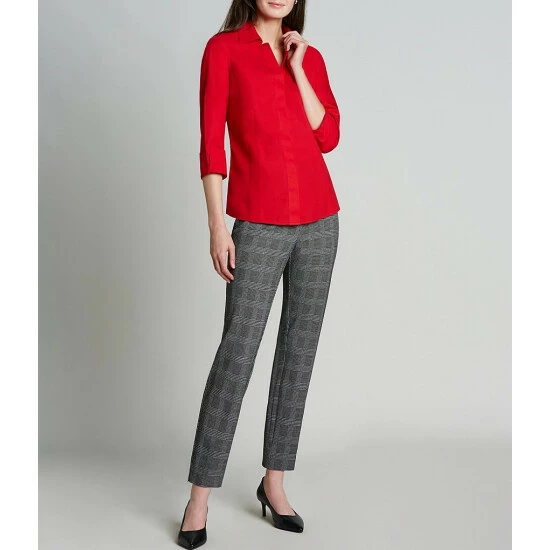 New 😀 Investments Taylor Gold Label Non-Iron 3/4 Sleeves Button Front 👕 Shirt White 🌟 4 New 😀 Investments Taylor Gold Label Non-Iron 3/4 Sleeves Button Front 👕 Shirt White 🌟 - Image 4