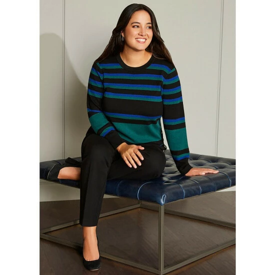 Buy ⌛ Investments Plus Size Signature Ponte High Rise Slim Leg Pants Black ⌛ 3 Buy ⌛ Investments Plus Size Signature Ponte High Rise Slim Leg Pants Black ⌛ - Image 3