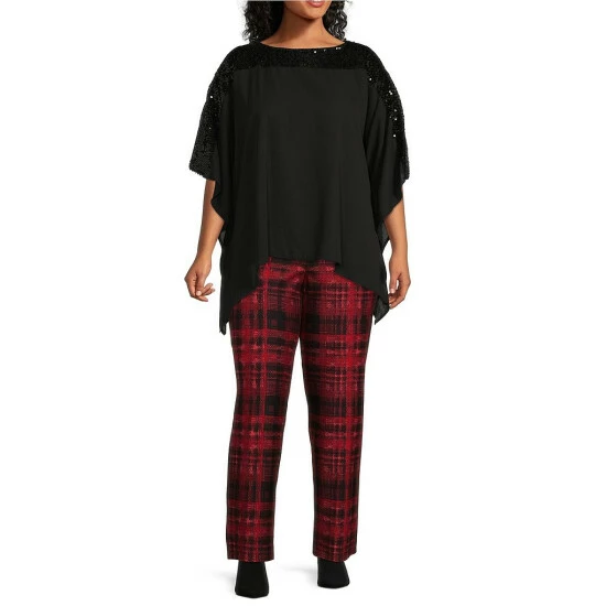 Buy ๐ฅ Slim Factor By Investments Plus Size Dolman Sleeve Sequin Yoke Tunic Black ๐คฉ 3 Buy ๐ฅ Slim Factor By Investments Plus Size Dolman Sleeve Sequin Yoke Tunic Black ๐คฉ - Image 3