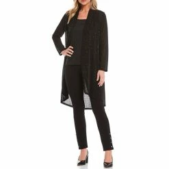 Top 10 🎉 Slim Factor By Investments Open-Front Mesh Cardigan Black 🌟 -Investments Shop unnamed file 438