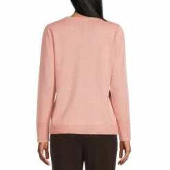 Best reviews of 🎁 Investments Petite Size Crew Neck Long Button Sleeve Sweater Mellow Rose 🥰 -Investments Shop unnamed file 502