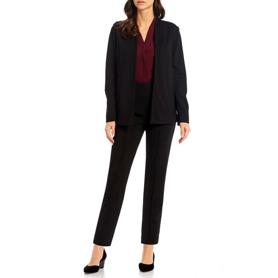 Discount ๐ Investments Signature Ponte Long Sleeve Open Front Jacket Black ๐ 3 Discount ๐ Investments Signature Ponte Long Sleeve Open Front Jacket Black ๐ - Image 3