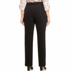 Discount 👍 Investments Plus Size The 5TH AVE Fit Straight Leg Pants Charcoal 🔔 -Investments Shop unnamed file 59