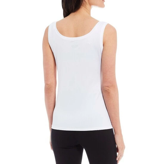 Best deal 🎉 Slim Factor By Investments Scoop Neck Sleeveless Lexi Tank Top White 🤩 7 Best deal 🎉 Slim Factor By Investments Scoop Neck Sleeveless Lexi Tank Top White 🤩 - Image 7