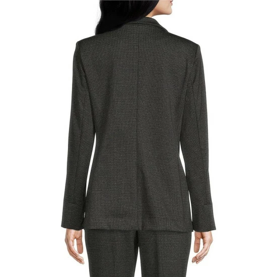 Top 10 ⌛ Investments Signature Ponte Black And White Tweed Long Sleeve One Button Blazer Black White Tweed ✔️ 2 Top 10 ⌛ Investments Signature Ponte Black And White Tweed Long Sleeve One Button Blazer Black White Tweed ✔️ - Image 2