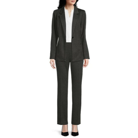 Top 10 ⌛ Investments Signature Ponte Black And White Tweed Long Sleeve One Button Blazer Black White Tweed ✔️ 3 Top 10 ⌛ Investments Signature Ponte Black And White Tweed Long Sleeve One Button Blazer Black White Tweed ✔️ - Image 3