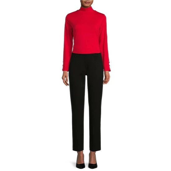 Budget ๐ Investments Petite Size Knit Mock Neck Long Button Sleeve Top Toreador โ 3 Budget ๐ Investments Petite Size Knit Mock Neck Long Button Sleeve Top Toreador โ - Image 3