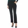 Cheap 🛒 Investments Petite Size Signature High Rise Ponte Slim Leg Pull-On Pants Black 💯