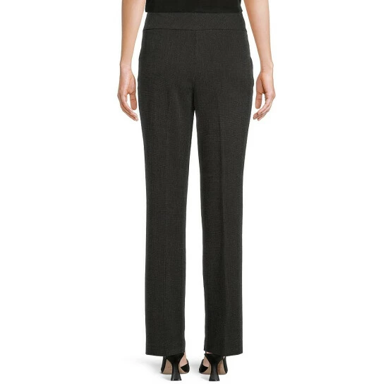 Budget ✔️ Investments Petite Size The PARK AVE Fit Stretch Straight Leg Pull-On Tweed Pants Black/charcoal Tweed 👍 2 Budget ✔️ Investments Petite Size The PARK AVE Fit Stretch Straight Leg Pull-On Tweed Pants Black/charcoal Tweed 👍 - Image 2
