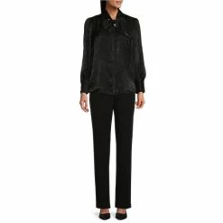 Budget 🎉 Investments Petite Size Long Sleeve Tie Y-Neck Button Front Top Gilded Beige 🧨 -Investments Shop unnamed file 663