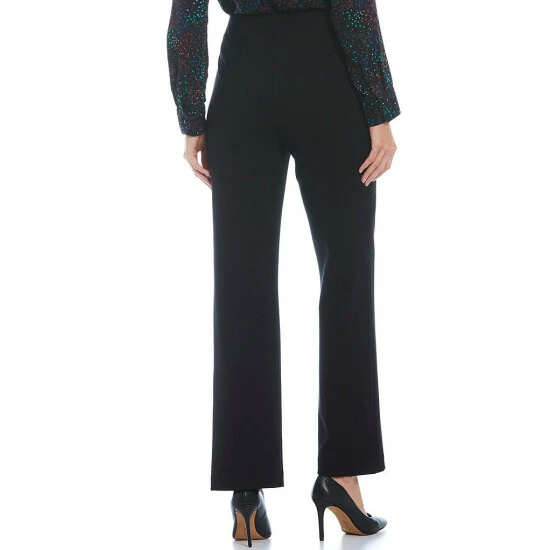 Discount ๐ Investments Signature Ponte Knit Straight Leg High Rise Pull-On Pants Black ๐งจ 2 Discount ๐ Investments Signature Ponte Knit Straight Leg High Rise Pull-On Pants Black ๐งจ - Image 2