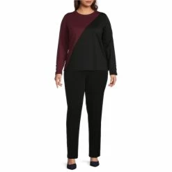 Discount โจ Investments Plus Size Color Blocked Crew Neck Long Button Sleeve Knit Top Black/windsor Wine ๐ 8 Discount โจ Investments Plus Size Color Blocked Crew Neck Long Button Sleeve Knit Top Black/windsor Wine ๐ -Investments Shop unnamed file 704