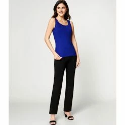 Top 10 👏 Slim Factor By Investments Ponte Knit No Waist Slim Straight Pants Black 🎉 -Investments Shop unnamed file 71