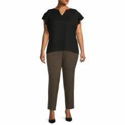 Cheapest ❤️ Investments Plus Size 5TH AVE Fit Straight Leg Stretch Tweed Pants Brown Tweed 🎁 5 Cheapest ❤️ Investments Plus Size 5TH AVE Fit Straight Leg Stretch Tweed Pants Brown Tweed 🎁 -Investments Shop unnamed file 719