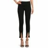 Best reviews of 🔔 Slim Factor By Investments No Waist Zipper Front Hem Ankle Leggings Black 🥰