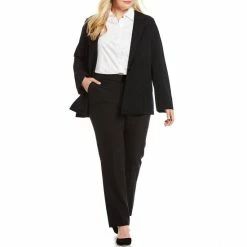 Best Pirce ๐งจ Investments Plus Size Signature Ponte Notch Lapel Long Sleeve One Button Blazer Black ๐งจ 7 Best Pirce ๐งจ Investments Plus Size Signature Ponte Notch Lapel Long Sleeve One Button Blazer Black ๐งจ -Investments Shop unnamed file 725
