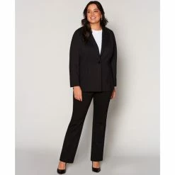 Best Pirce ๐งจ Investments Plus Size Signature Ponte Notch Lapel Long Sleeve One Button Blazer Black ๐งจ 8 Best Pirce ๐งจ Investments Plus Size Signature Ponte Notch Lapel Long Sleeve One Button Blazer Black ๐งจ -Investments Shop unnamed file 726