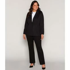 Best Pirce ๐งจ Investments Plus Size Signature Ponte Notch Lapel Long Sleeve One Button Blazer Black ๐งจ 9 Best Pirce ๐งจ Investments Plus Size Signature Ponte Notch Lapel Long Sleeve One Button Blazer Black ๐งจ -Investments Shop unnamed file 727