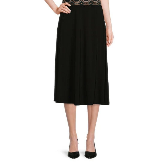 Outlet โญ Investments Petite Size Soft Separates Pull-On Paneled Midi ๐ Skirt Black ๐ฏ 1 Outlet โญ Investments Petite Size Soft Separates Pull-On Paneled Midi ๐ Skirt Black ๐ฏ