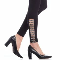 Discount ✔️ Slim Factor By Investments Ponte Knit Classic Waist Embellished Ladder Hem Leggings Black 😀 -Investments Shop unnamed file 812