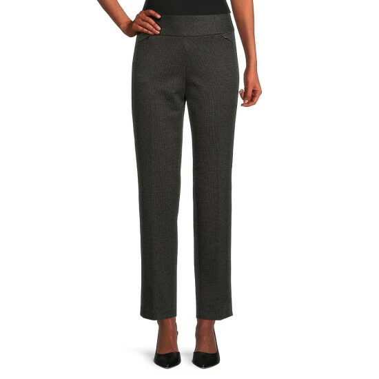 Cheap ✔️ Investments Petite Size Signature Ponte Black And White Tweed Slim Leg High Rise Pull-On Pants Black White Tweed 🤩 1 Cheap ✔️ Investments Petite Size Signature Ponte Black And White Tweed Slim Leg High Rise Pull-On Pants Black White Tweed 🤩