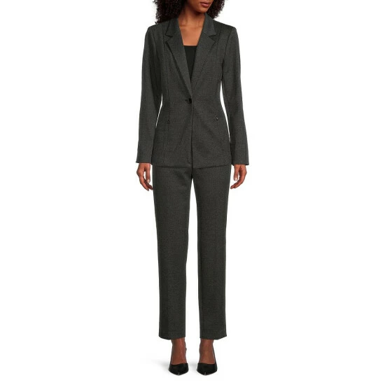 Cheap ✔️ Investments Petite Size Signature Ponte Black And White Tweed Slim Leg High Rise Pull-On Pants Black White Tweed 🤩 3 Cheap ✔️ Investments Petite Size Signature Ponte Black And White Tweed Slim Leg High Rise Pull-On Pants Black White Tweed 🤩 - Image 3