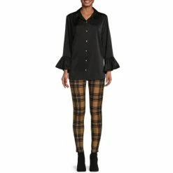 Best Sale ⌛ Slim Factor By Investments 3/4 Ruffle Sleeve Rhinestone Button Front Blouse Black 🔔 5 Best Sale ⌛ Slim Factor By Investments 3/4 Ruffle Sleeve Rhinestone Button Front Blouse Black 🔔 -Investments Shop unnamed file 861