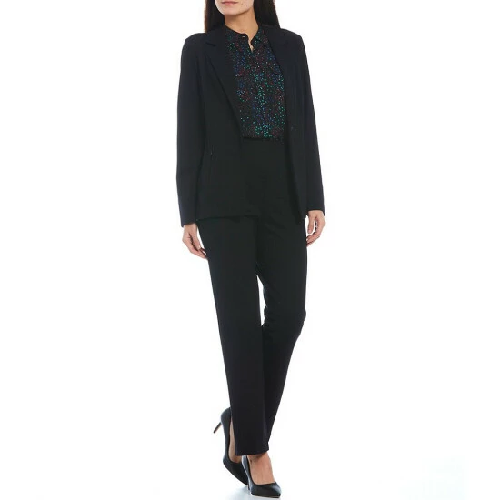 Buy ๐ฏ Investments Signature Ponte Long Sleeve One Button Blazer Black โญ 3 Buy ๐ฏ Investments Signature Ponte Long Sleeve One Button Blazer Black โญ - Image 3