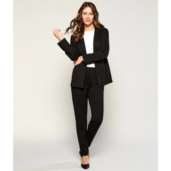 Buy ๐ฏ Investments Signature Ponte Long Sleeve One Button Blazer Black โญ 7 Buy ๐ฏ Investments Signature Ponte Long Sleeve One Button Blazer Black โญ - Image 7