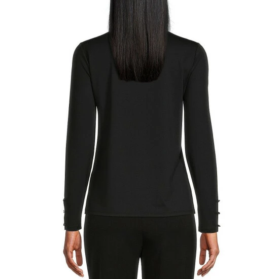 Promo ๐ Investments Knit Mock Neck Long Button Sleeve Knit Top Toreador ๐งจ 5 Promo ๐ Investments Knit Mock Neck Long Button Sleeve Knit Top Toreador ๐งจ - Image 5