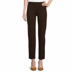 Buy 😍 Slim Factor By Investments Ponte Knit No Waist Slim Straight Leg Knit Pants Mole ⭐