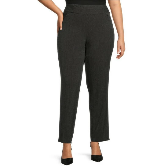 Best deal ๐ Investments Plus Size The PARK AVE Fit Stretch Straight Leg Pull-On Tweed Pants Black/charcoal Tweed โ๏ธ 1 Best deal ๐ Investments Plus Size The PARK AVE Fit Stretch Straight Leg Pull-On Tweed Pants Black/charcoal Tweed โ๏ธ