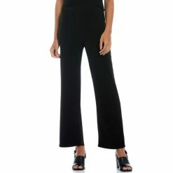Best deal 🤩 Investments Soft Separates Pull-On Straight Leg Pants Black 🤩