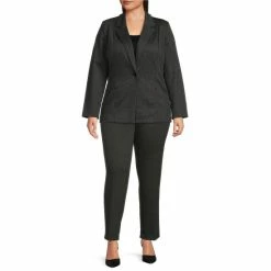 Cheapest 😍 Investments Plus Size Signature Ponte Black And White Tweed Slim Leg High Rise Pull-On Pants Black White Tweed 🛒 -Investments Shop unnamed file 960