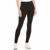 Budget 🌟 Slim Factor By Investments Ponte Knit Wide Waist Leggings Black 🛒