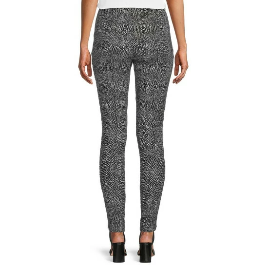 Wholesale ๐งจ Slim Factor By Investments Ponte Knit Printed Skinny Leg Pull-On Ankle Pants Black White ๐ 2 Wholesale ๐งจ Slim Factor By Investments Ponte Knit Printed Skinny Leg Pull-On Ankle Pants Black White ๐ - Image 2